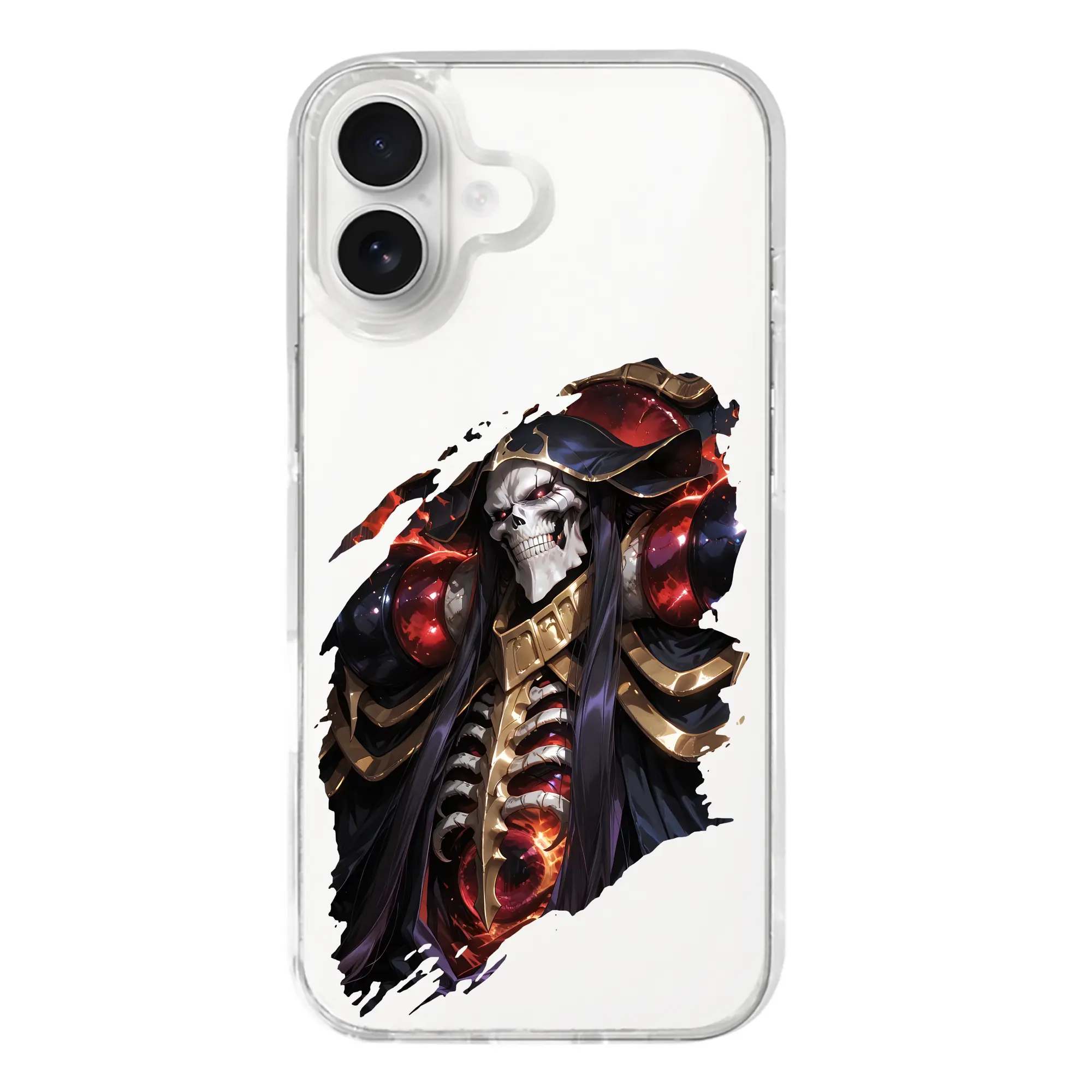 オーバーロード グッズ アインズ・ウール・ゴウン - iPhone 17シリーズ 透明スマホケース – 薄型・耐衝撃・精密フィット保護カバー